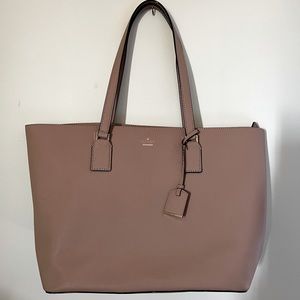 Gently used Kate Spade tote in tan (Please note there are a few imperfections)